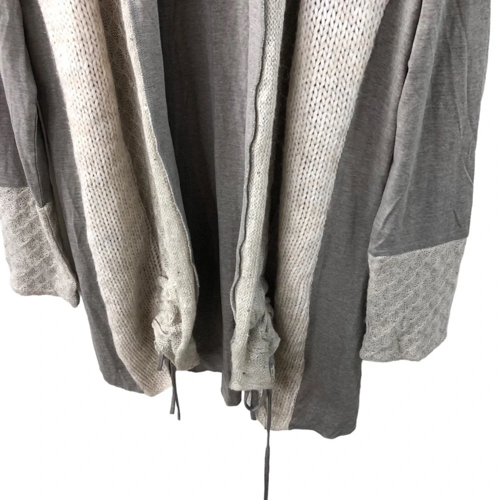 Venus Cottagecore Crochet Cardigan Sz S alpaca trim knit Romantic Boho Casual - Picture 8 of 12